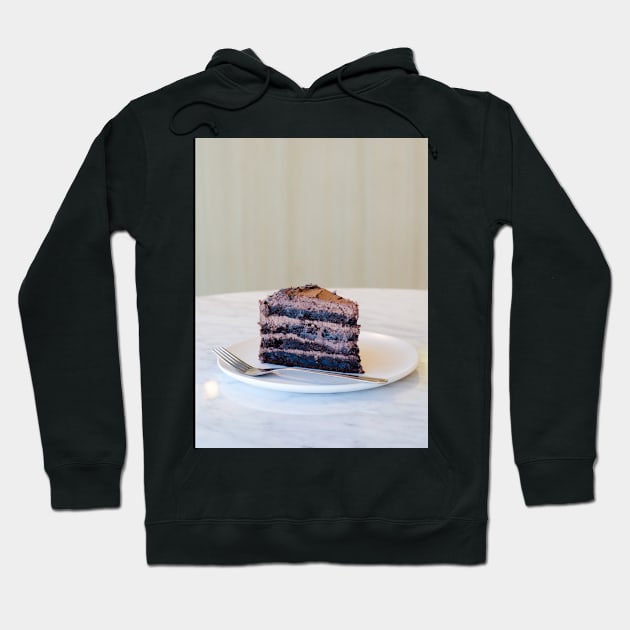 Chocolate Cake Slice Hoodie by NewburyBoutique